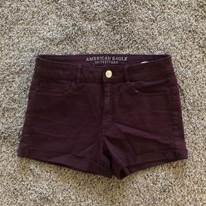 Maroon American Eagle Shorts